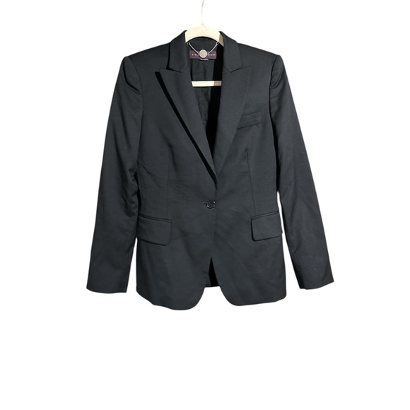 Stella McCartney Black Wool Blazer — Single Button Tailored (2010–2012) Size 42